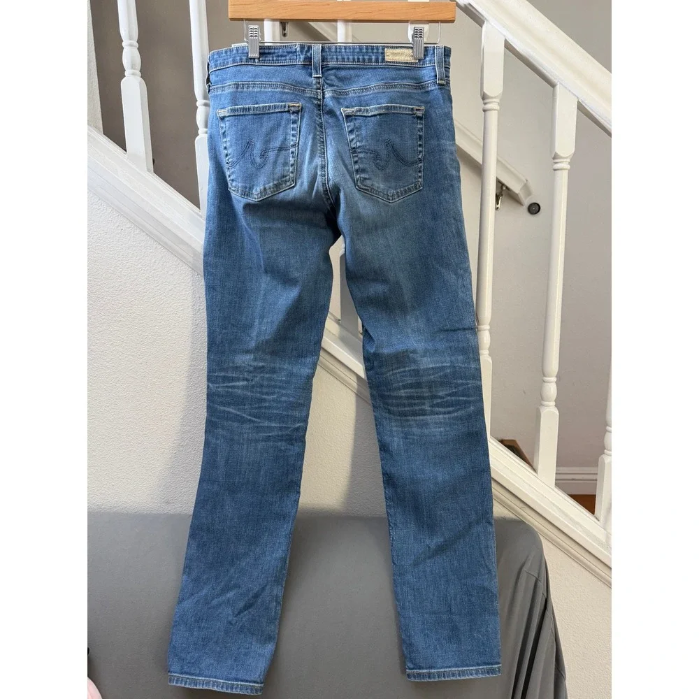 AG Adriano Goldschmied‎ The Prima Cigarette Leg Jeans Blue Medium Wash Size 29R